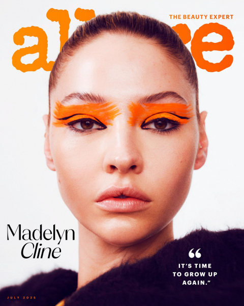 Image may contain Madelyn Cline Head Person Face Photography Portrait Adult and Publication